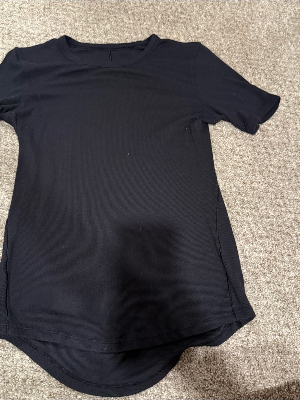 Lululemon Hold Tight Women's Black Short Sleeve Crewneck Top